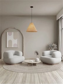 Lustra/Pendul lemn natural, ELYSIAN, D 45cm