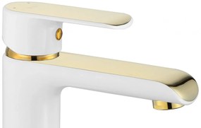 Baterie Bloom inalta alb/auriu H30 cm