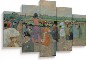 Tablou - Jean-Louis Forain, The Races at Longchamp, reproducere (150x105 cm)