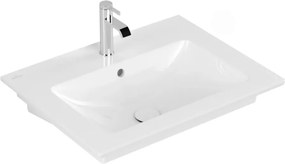 Lavoar pe mobilier Villeroy&Boch Venticello alb lucios 66x50 cm alb - White Alpin CeramicPlus