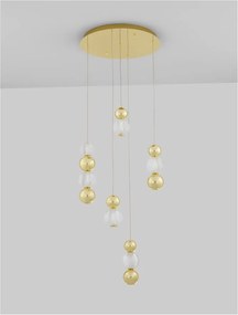 Lustra moderna cu 5 pendule LED design elegant BRILLE