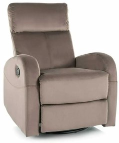 Scaun reclinabil Olimp Velvet, maro