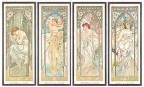 Mucha, Alphonse Marie - Reproducere The Times of the Day, (40 x 24.6 cm)