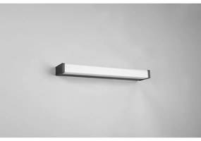 Aplică de perete negru-mat LED (lungime 42 cm) Fabio – Trio