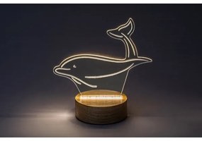 Veioză LED de masă pentru copii AKALI LED/2W/5V 3000K fag delfin Rabalux 76002