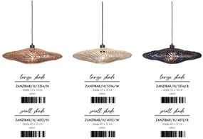 Lustra/Pendul eco din ratan Zanzibar flat 55cm L, nat