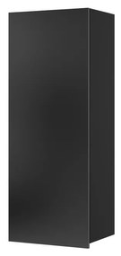 Dulap suspendat Calabria PION (Negru mat + Negru lucios). 1051523