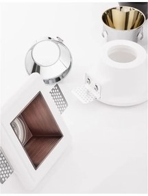 Spot incastrabil design modern Crate alb 12x12cm