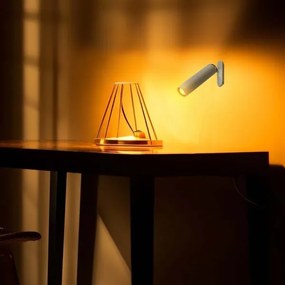 Lampă de birou LED magnetică reglabilă LED/3W/5V 4000K 1500 mAh albă