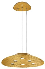 Lustra LED suspendata design modern Triangolo aurie