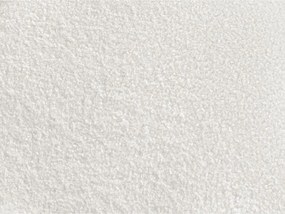 Fotoliu alb pivotant cu tapițerie din țesătură bouclé Elina – Bobochic Paris