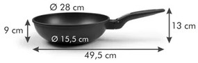 Tigaie Wok Tescoma SmartCLICK, 28 cm