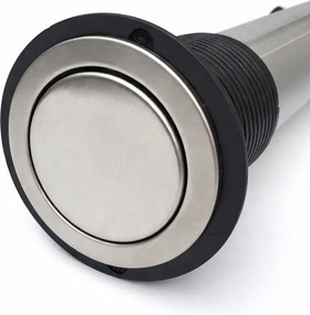 Priză încorporabilă în blat Lift Box Design Light, 3 prize Schuko, inox, D:71 mm Plastic, Inox, D:71 mm; H:285 mm