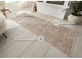 Covor tip traversă maro/bej 80x200 cm Terrain – Hanse Home