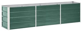Strat inaltat de gradina verde 240 x 40 x 45 cm otel galvanizat 1, Verde, 240 x 40 x 45 cm