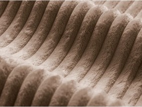 Pat matrimonial maro tapițat cu spațiu de depozitare cu somieră 160x200 cm Martina – Micadoni