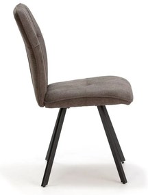 Scaune de dining gri-închis 4 buc. Mery – Marckeric