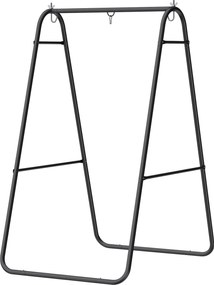 Outsunny Suport fotoliu suspendat, capacitate 150 kg, pentru interior și exterior, Negru | Aosom Romania