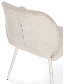 Set de scaune de sufragerie bej 2 buc. tapițat Ansu – Marckeric