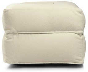 Fotoliu bean bag crem cu tapițerie din țesătură bouclé Sofa MooG – SLOWDOWN