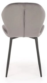 Scaun K538 velvet gri H85 cm