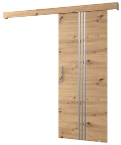Zondo Uși culisante Sharlene V (stejar artisan + stejar artisan + argintiu). 1043779