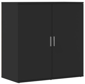 840514 vidaXL Servantă, negru, 79x38x80 cm, lemn prelucrat