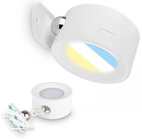 Briloner 3896016 - Aplică de perete LED reîncărcabilă TARI, reglabilă, LED/1,6W/5V, 1500 mAh, alb
