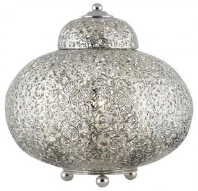 Veioza / Lampa de masa design decorativ Fretwork EU8221-1SS SRT