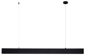 Lustra LED moderna design minimalist LINNEA 112cm neagra