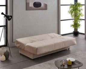 Canapea extensibila cu saltea relaxa si husa detasabila Genova, maro