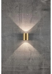 Nordlux - Aplica de perete CANTO pentru exterior, 2x LED, 6W, 230V, IP44, alamă