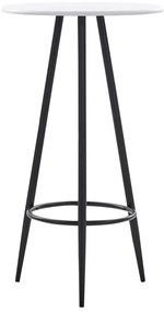 vidaXL Masă de bar, alb, 60 x 107,5 cm, MDF