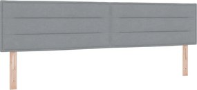 vidaXL Tăblie cap Gri deschis 200 cm țesătură