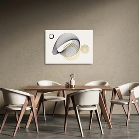 Tablou pe sticlă - Forme geometrice N⁰3 (70x50 cm)