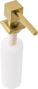 Dozator detergent Rea Square 330 ml finisaj auriu periat