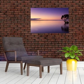 Tablou cu nivelul apei la răsăsrit de soare (90x60 cm)