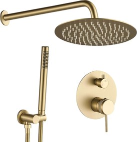 Set de dus incastrat Rea Lungo Grip Gold Brush + BOX