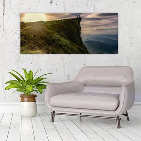 Tablou - Femei la stânci (120x50 cm)