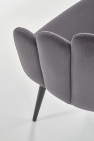 Scaun K410 velvet gri