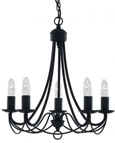 Candelabru traditional stil clasic Maypole negru 5L 6345-5BK SRT