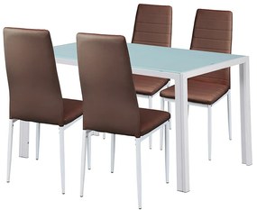 Liana 4+1 set de sufragerie maro