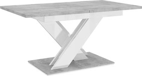 Masă lemn masiv alb Dining extensibilă Royal Stage 140/180x80 cm