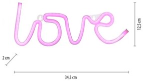 Decorațiune LED neon de perete JUST LIGHT. 85021-87 NEON LED/6,5W/5V Love