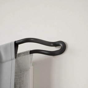 Galerie de perdea extensibilă 107-305 cm din oțel Midnight – Umbra