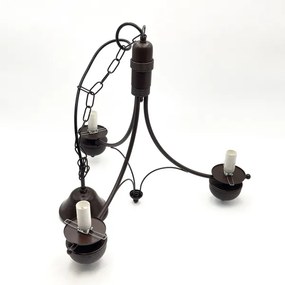 Lustră pe lanț Brilagi COTTAGE 3xE14/40W/230V stejar/alb