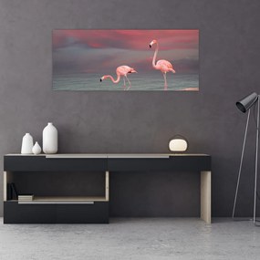 Tablou - Flamingo (120x50 cm)