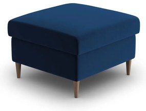 Taburet albastru cu tapițerie din catifea Kyoto – Cosmopolitan Design