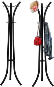 Stender haine heavy duty Metal Negru 176 cm