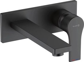 Baterie lavoar incastrata Kludi Zenta SL finisaj negru mat fara corp ingropat